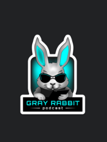 Gray Rabbit Podcast Sticker